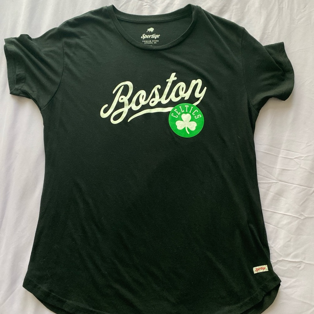 Sportiqe Women's Black Boston Celtics Tee